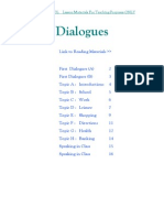 Dialogues: Community ESOL Lesson Materials For Teaching Purposes ONLY