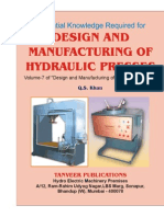 Design and MFG of Hydraulic Presses