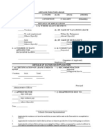 CS Form 6 (Application For Leave)