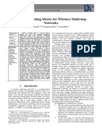 Effective Routing Metric For Wireless Multi-Hop Networks