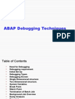 ABAP Debugging Techniques