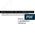 Metodos Oficiales de Analisis Carnicos