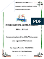 Intercultural Communication Final Essay: Communication Style at The Vietnamese and Japanese Workplace