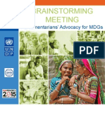 Brainstorming Meeting-Parliamentarians' Advocacy For MDGs