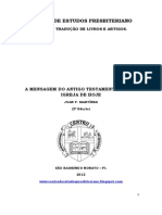 A Mensagem Do Antigo Testamento para A Igreja de Hoje