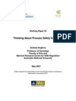 Hopkins Thinking About Process Safety Indicators