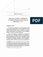 Aspectos Sociales y Simbólicos en El Funcionamiento Del Sistema Alimentario