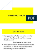 Presupposition