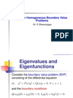 Linear Homogeneous Boundary Value Problems: Dr. P. Dhanumjaya