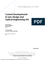 Current Developments in Lens Design