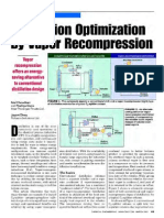 Distillation Optimization-Vapor Recompression