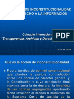 La Acción de Inconstitucionalidad