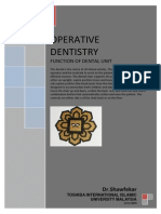 Function of Dental Unit