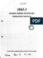 380-J-3 Marine Diesel Engine Set Operation Manual