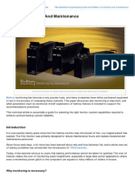 Electrical Engineering Portal - Com Battery Monitoring and Maintenance