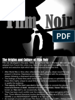 Film Noir Codes, Conventions, Culture