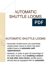 Automatic Shuttle Looms