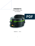 Printetti Drifry Healthy Fryer Manual