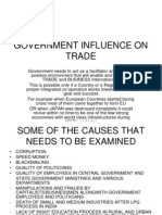 Government Influence On Trade - I-1