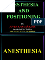 Anesthesia and Positioning