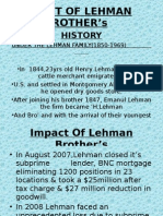 IMPACT OF LEHMAN BROTHER's