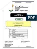 Maths Literacy P1 Nov 2008 Memo Eng