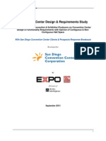 Convention Center Requirements Contiguous Space Study Report With SDCCC Clients Prospects Breakout