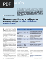 Articulo Nuevas Perspectivas en La Validacion de Procesos Como Conciliar Calidad Con PR PDF