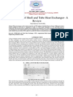 CFD Analysis of Shell and Tube Heat Exchanger A Review