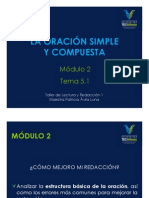 Oración Simple y Compuesta