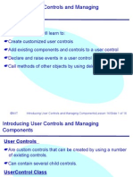 Introducing User Controls and Managing Components: Objectives