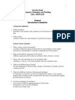 Question Bank Computer Simulation and Modeling Class:-BEIT (A/B)