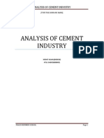 Cement Sector Analysis-Microeconomic Outlook