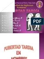 Pubertad Tardia - Hombres y Mujeres