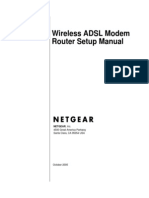 Wireless ADSL Modem Router Setup Manual: Netgear, Inc