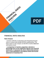 Fin Man 1 FINANCIAL Ratio Analysis