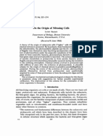 Sagan, L. On The Origin of Mitosing Cells. J. Theoret. Biol. (1967) 14, 225-274