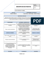 Perfil de Puestos Logistica DATU GOURMET CIA. Ltda.