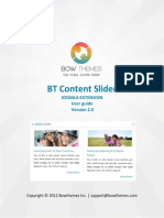 BT Content Slider User Manual v2.0