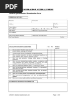 UKOAA - Medical Questionnaire