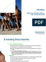 Amadeus: Electronic Ticketing Direct - BD, TK, Su, KC in Cis