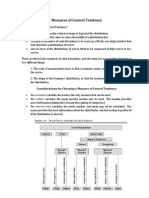 Considerations For Choosing A Measure of Central Tendency