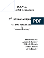 D.A.V.V. School of Economics: It For Managers Internet Banking