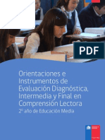 2° MEDIO - Orientaciones e Instrumentos de Evaluación Diagnóstica, Intermedia y Final de Comprension Lectora