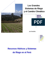 Los Grandes Sistemas de Riego y El Cambio Climático - Jan Hendriks - IPROGA