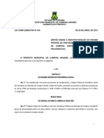 Lei Complementar 045 - Reestrutura o IPSEM