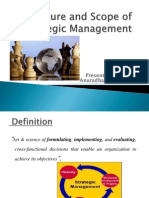 Nature and Scope of Strategic Management