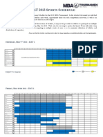 MBAT 2013 Sports Schedule