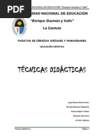 TECNICAS DIDACTICAS Monografia Terminado