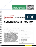 Concrete Construction: Estimate The Cost of